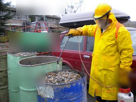 Uklanjanje trafo-ulja iz kontaminiranog depozita (bez PCB) u fabrici cementa — snimak 4 od 9